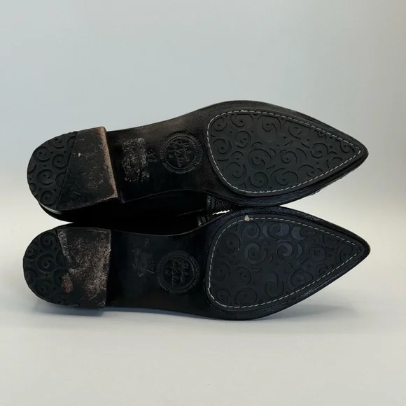 Meher Kakalia Embellished Beaded Black Suede Ankle Boots Size 37 - Picture 5 of 16